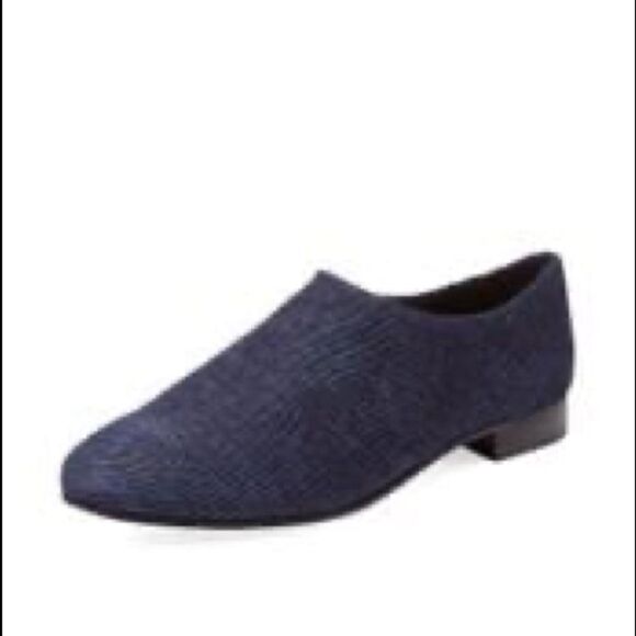 OPENING CEREMONY Charly Denim Flat Slip-on Loafer Shoes Blue 41 - Picture 11 of 15